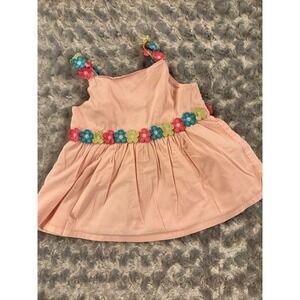 Gymboree Flower Garden Halter Swing Top Embellishments 2T GUC